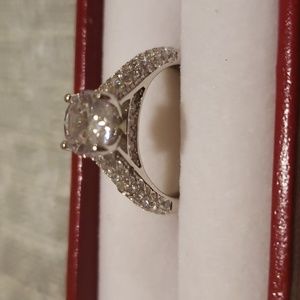 Anillo de Compromiso o Matrimonio plata 925 ,para dama.Color Silver,Tallas 6 y 7